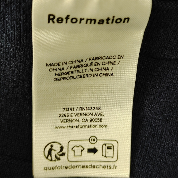 Reformation Navy and Green Mini Dress - Picture 10 of 11